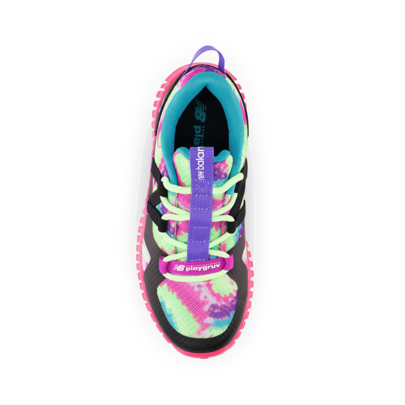 New Balance Youth Girls Playgruv V2 Bungee Running Shoe - PTPGRVSW Youth Footwear Training & Running