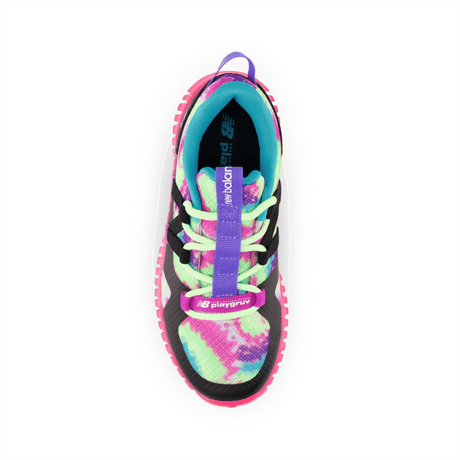New Balance Youth Girls Playgruv V2 Bungee Running Shoe - PTPGRVSW Youth Footwear Training & Running
