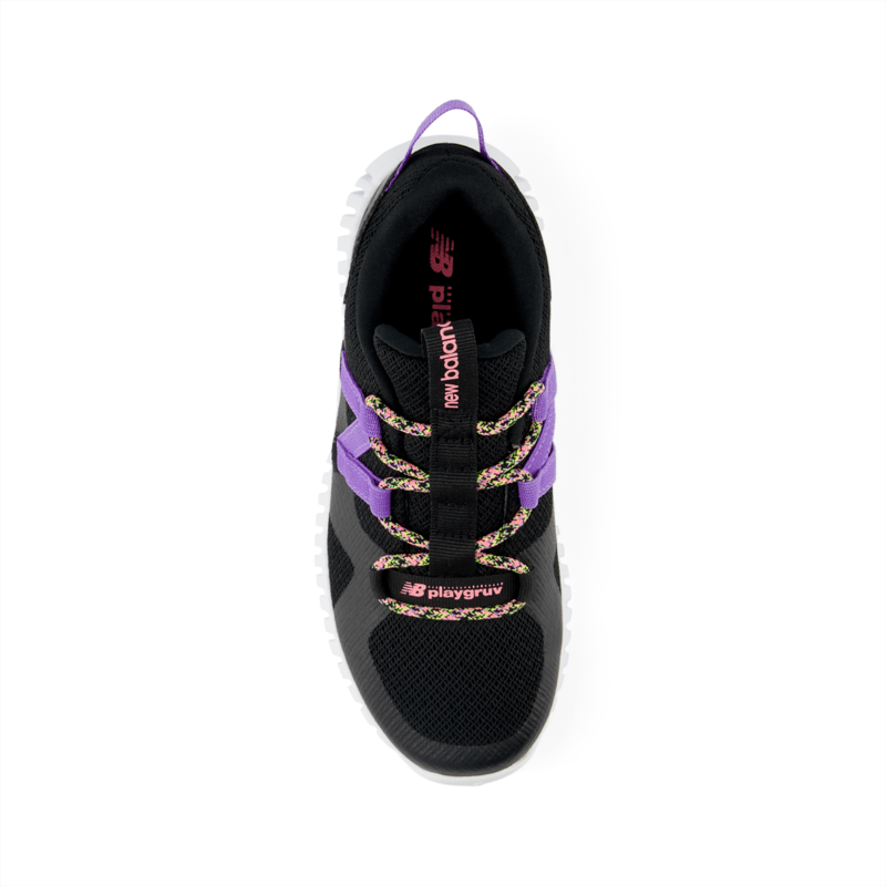 New Balance Youth Girls Playgruv V2 Bungee Running Shoe - PTPGRVUL Wide Youth Footwear Training & Running