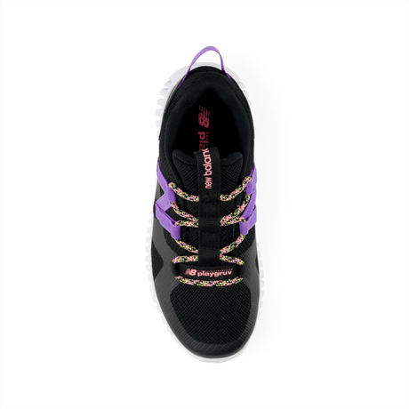 New Balance Youth Girls Playgruv V2 Bungee Running Shoe - PTPGRVUL Wide Youth Footwear Training & Running