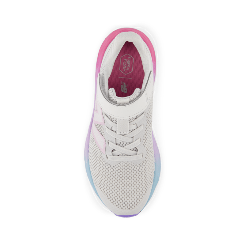 New Balance Youth Girls Fresh Foam Arishi V4 Bungee Lace with Top Strap Shoe - PAARIGR4 X-Wide Youth Footwear Training & Running