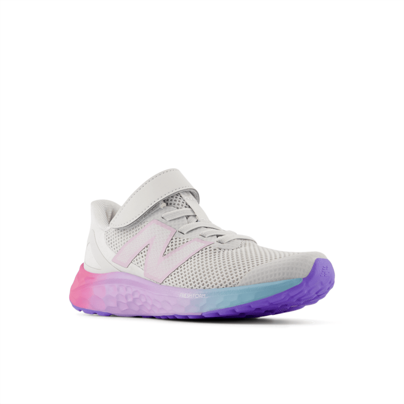 New Balance Youth Girls Fresh Foam Arishi V4 Bungee Lace with Top Strap Shoe - PAARIGR4 X-Wide Youth Footwear Training & Running