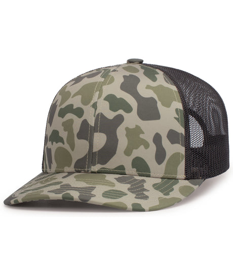 Pacific Headwear Duck Camo Trucker Snapback Cap Pacific Headwear