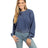 Chicka-d Ladies' Burnout Campus Crop Sweatshirt chicka-d