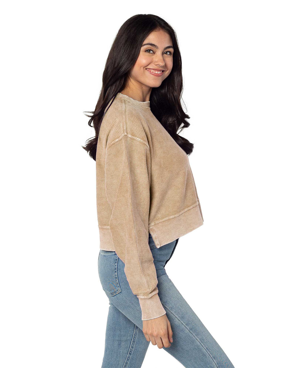 Chicka-d Ladies' Corded Boxy Pullover chicka-d