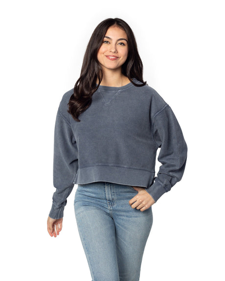 Chicka-d Ladies' Corded Boxy Pullover chicka-d