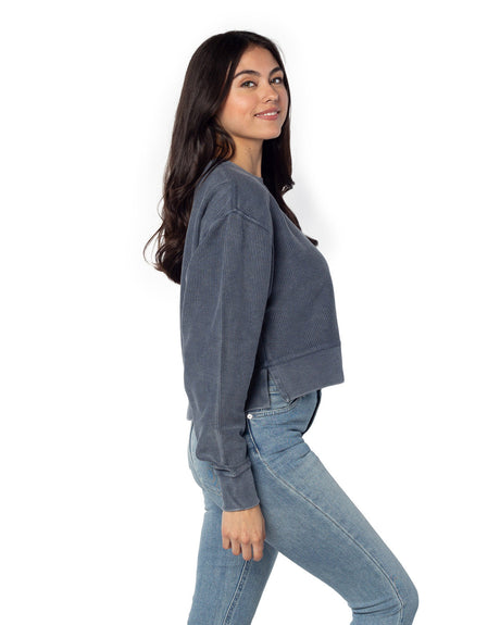 Chicka-d Ladies' Corded Boxy Pullover chicka-d