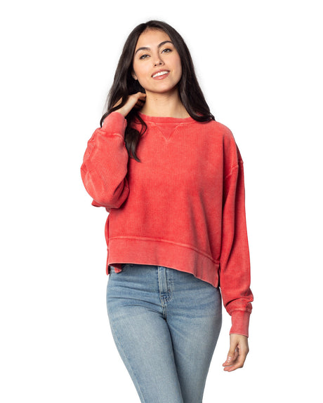 Chicka-d Ladies' Corded Boxy Pullover chicka-d