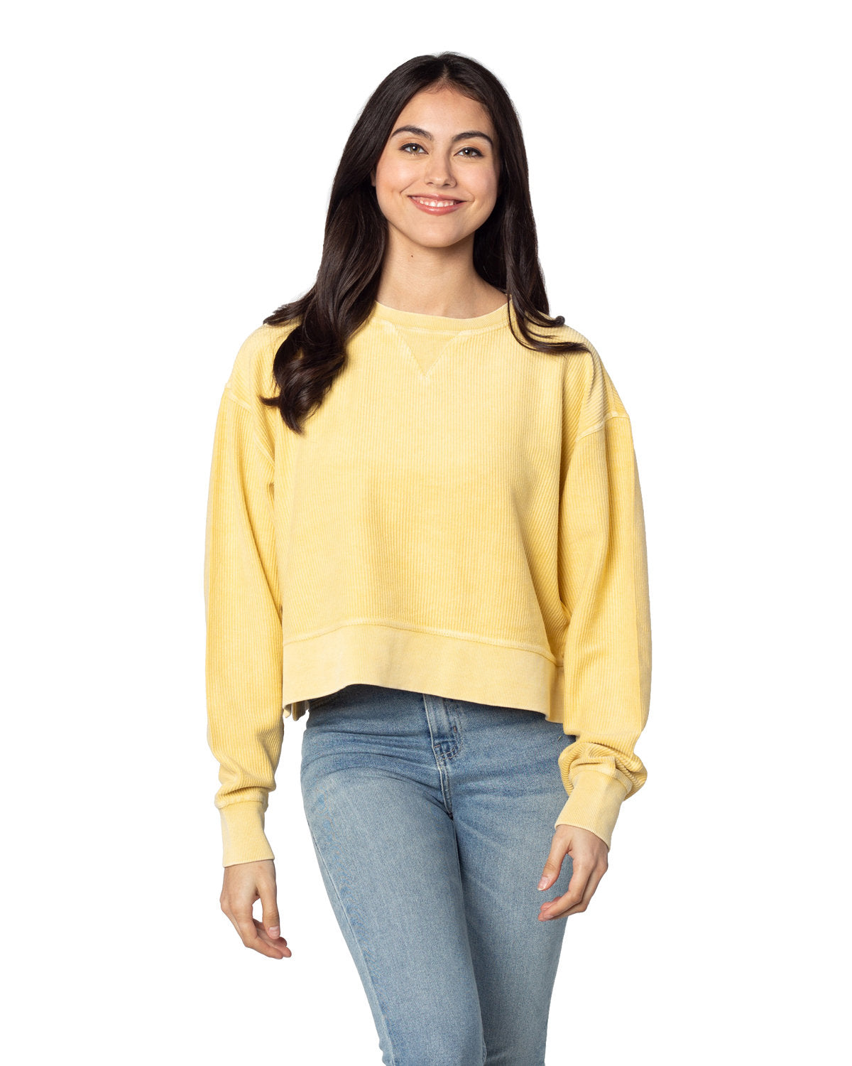 Chicka-d Ladies' Corded Boxy Pullover chicka-d
