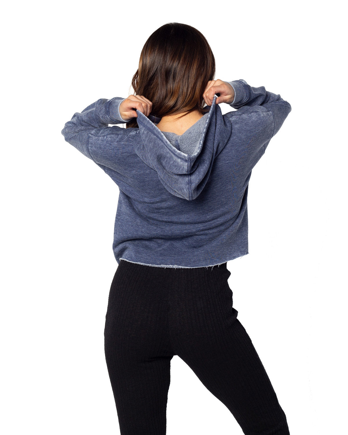 Chicka-d Ladies' Burnout Campus Hooded Sweatshirt chicka-d