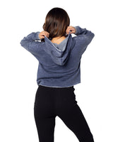 Chicka-d Ladies' Burnout Campus Hooded Sweatshirt chicka-d