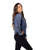 Chicka-d Ladies' Burnout Campus Hooded Sweatshirt chicka-d