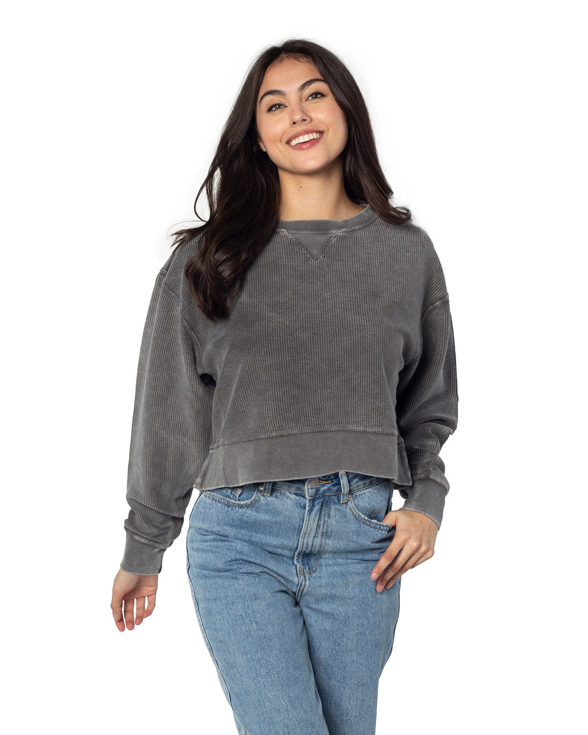 Chicka-d Ladies' Corded Boxy Pullover chicka-d