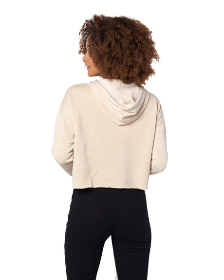 Chicka-d Ladies' Burnout Campus Hooded Sweatshirt chicka-d
