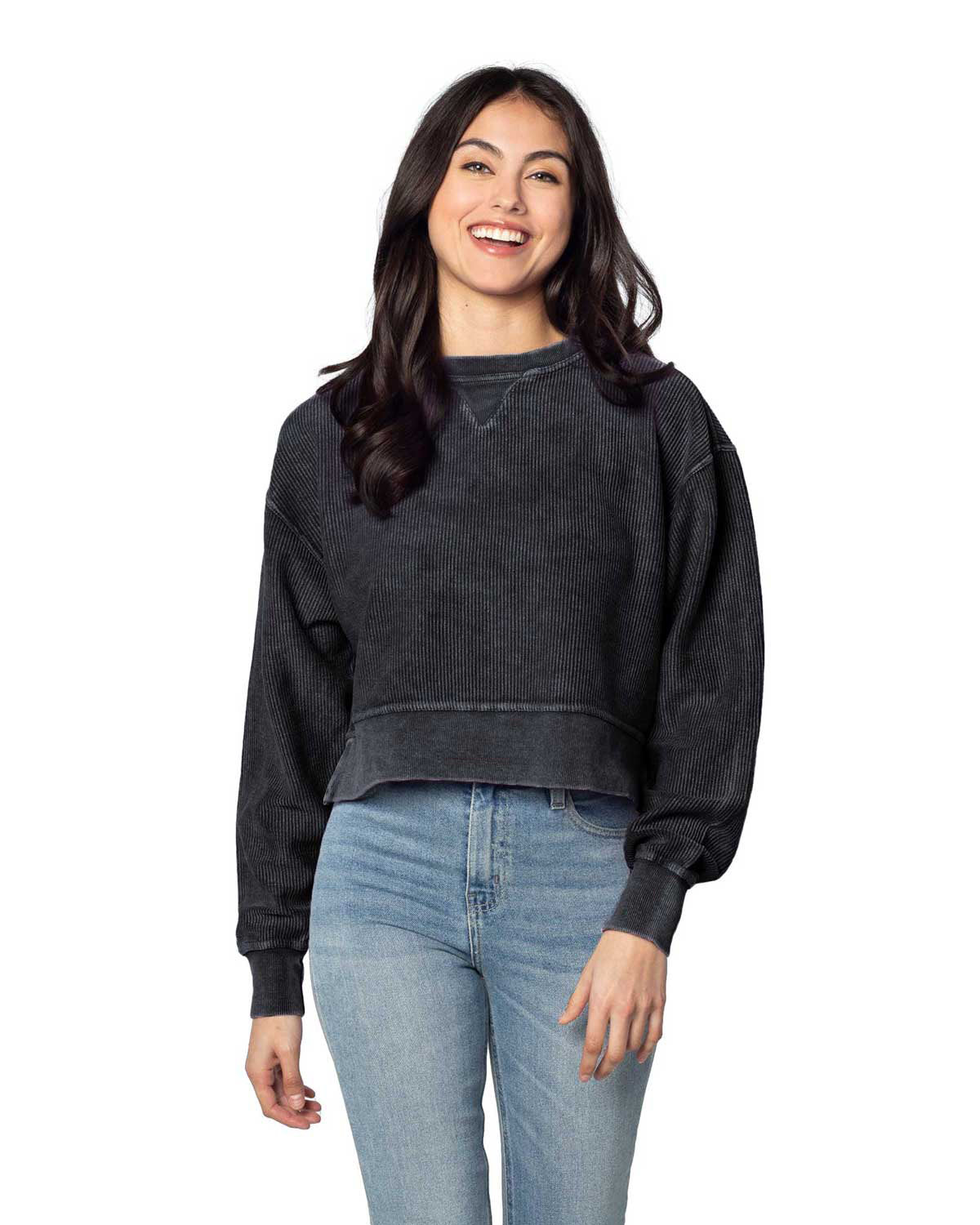 Chicka-d Ladies' Corded Boxy Pullover chicka-d
