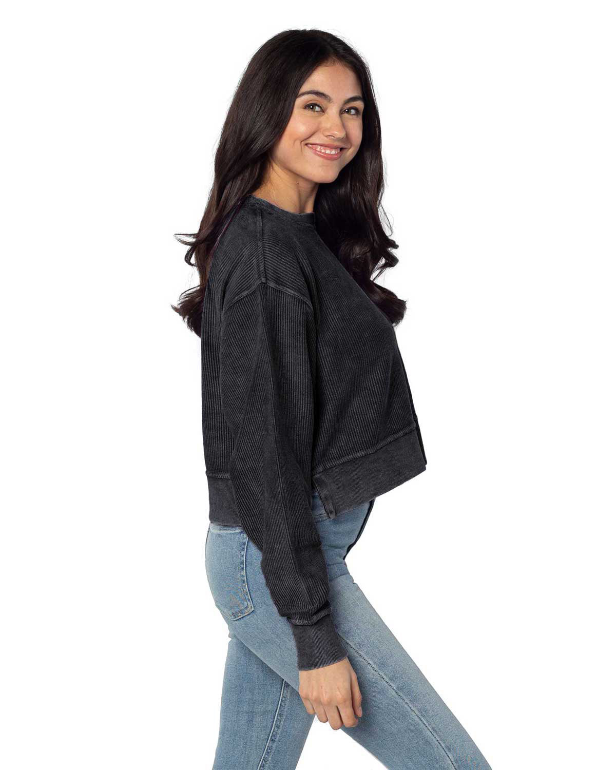 Chicka-d Ladies' Corded Boxy Pullover chicka-d