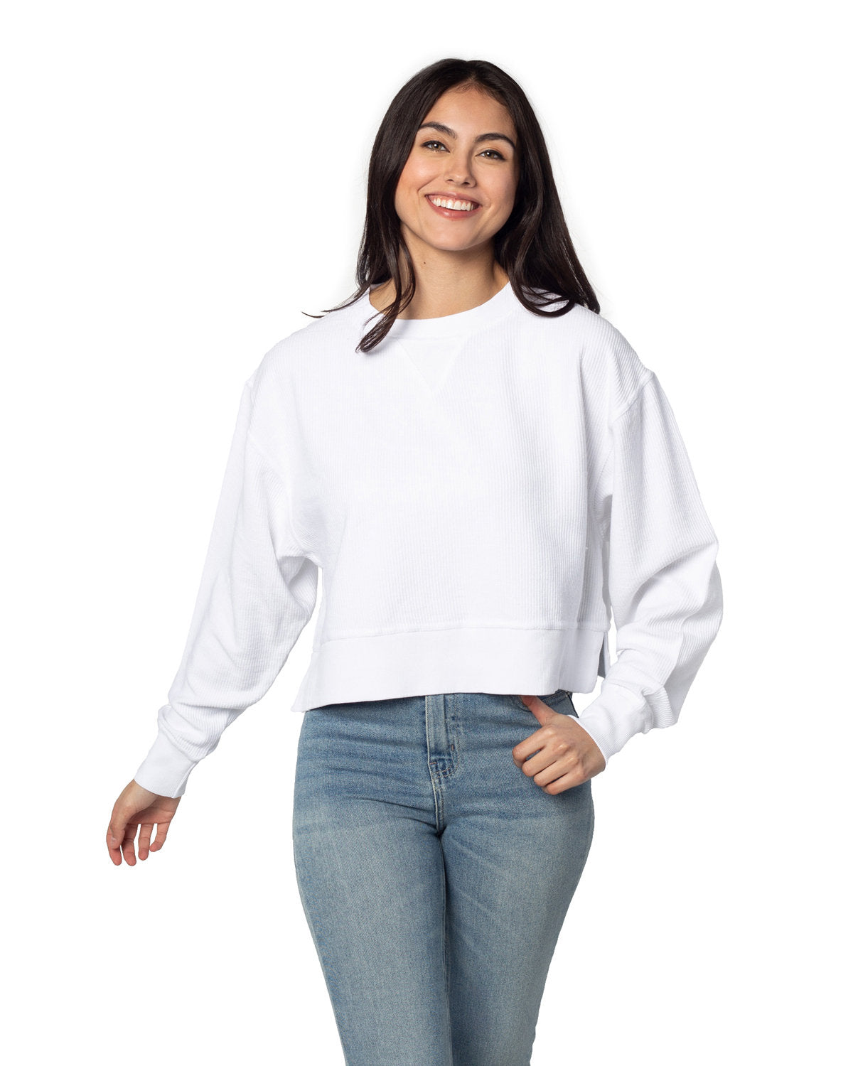 Chicka-d Ladies' Corded Boxy Pullover chicka-d