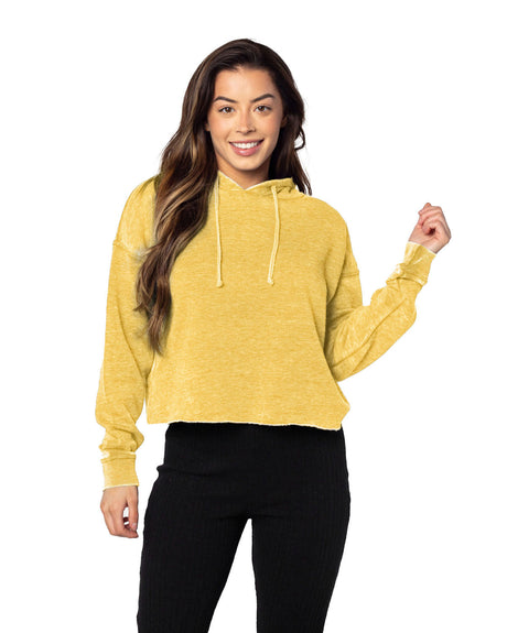 Chicka-d Ladies' Burnout Campus Hooded Sweatshirt chicka-d