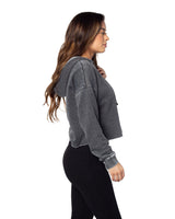 Chicka-d Ladies' Burnout Campus Hooded Sweatshirt chicka-d