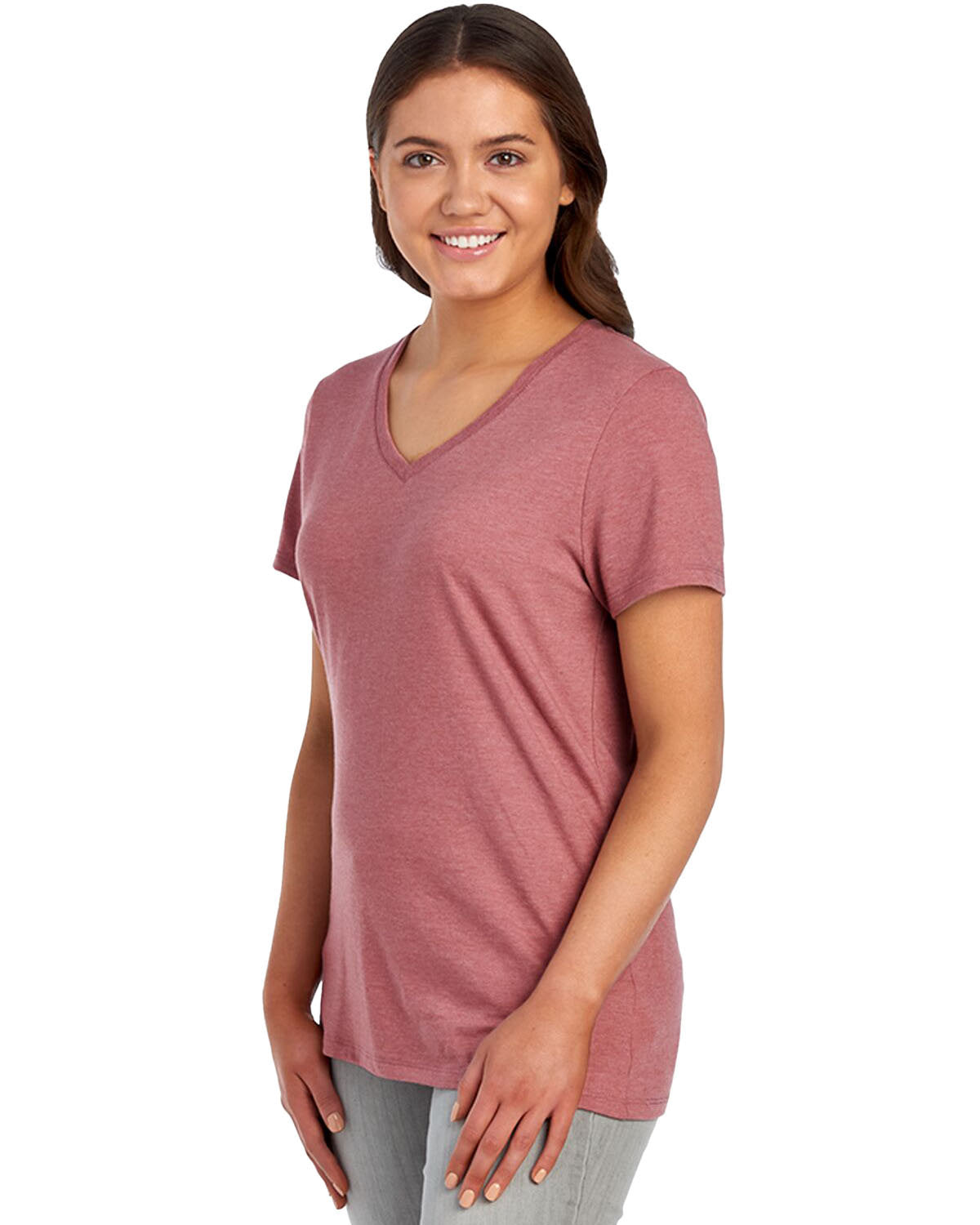 Jerzees Ladies' Premium Blend V-Neck T-Shirt Womens Apparel Shirts & Tops