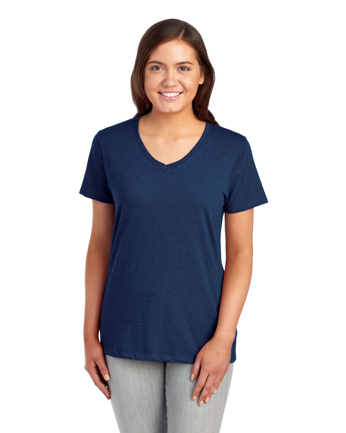 Jerzees Ladies' Premium Blend V-Neck T-Shirt Womens Apparel Shirts & Tops