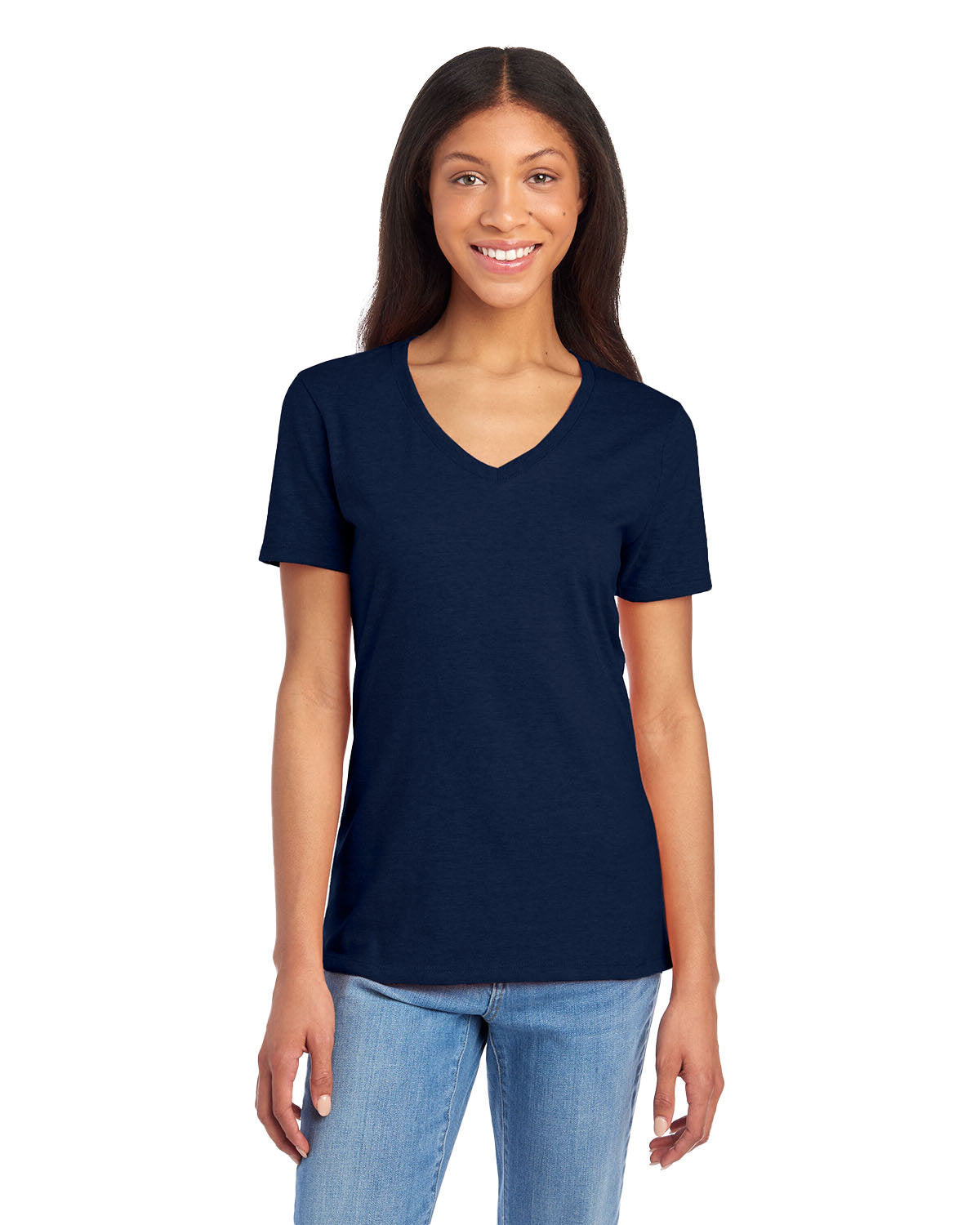 Jerzees Ladies' Premium Blend V-Neck T-Shirt Womens Apparel Shirts & Tops