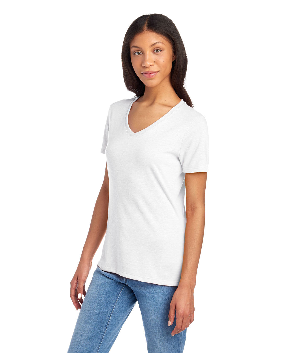 Jerzees Ladies' Premium Blend V-Neck T-Shirt Womens Apparel Shirts & Tops