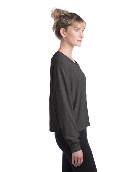 Alternative Ladies' Main Stage Long-Sleeve CVC Cropped T-Shirt Alternative