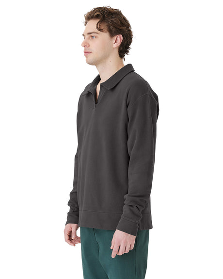 ComfortWash by Hanes Unisex Garment Dye Polo Collar Sweatshirt ComfortWash by Hanes