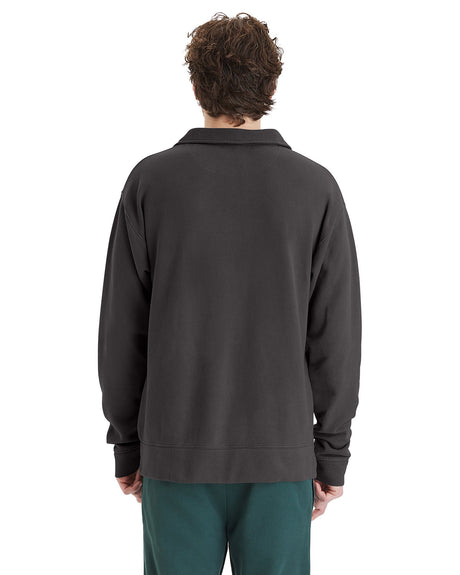 ComfortWash by Hanes Unisex Garment Dye Polo Collar Sweatshirt ComfortWash by Hanes
