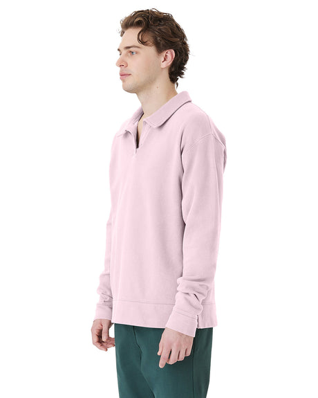 ComfortWash by Hanes Unisex Garment Dye Polo Collar Sweatshirt ComfortWash by Hanes