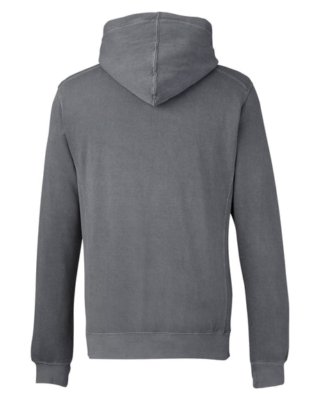 J America Unisex Pigment Dyed Fleece Hooded Sweatshirt J America