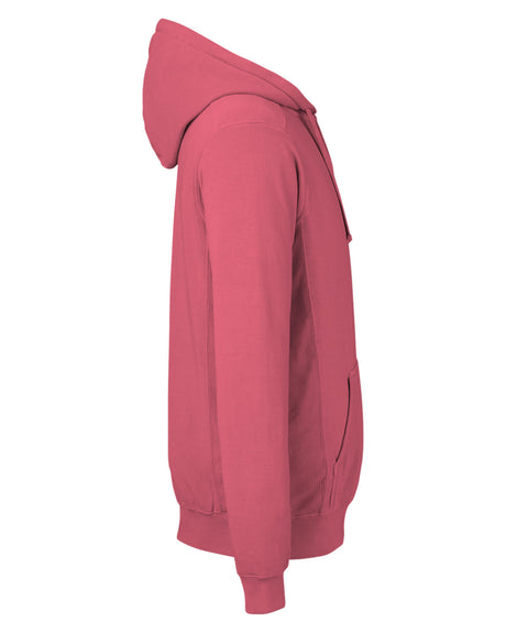 J America Unisex Pigment Dyed Fleece Hooded Sweatshirt J America