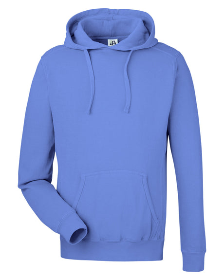 J America Unisex Pigment Dyed Fleece Hooded Sweatshirt J America