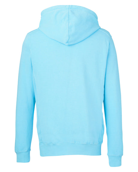 J America Unisex Pigment Dyed Fleece Hooded Sweatshirt J America