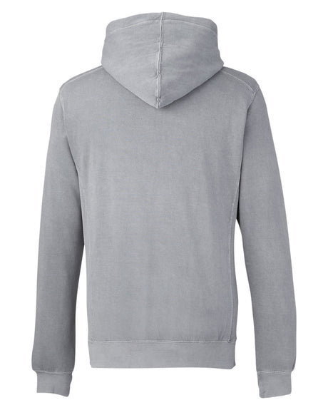 J America Unisex Pigment Dyed Fleece Hooded Sweatshirt J America