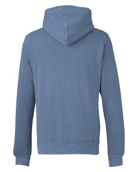 J America Unisex Pigment Dyed Fleece Hooded Sweatshirt J America