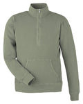 J America Unisex Pigment Dyed Fleece Quarter-Zip J America