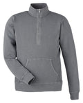J America Unisex Pigment Dyed Fleece Quarter-Zip J America