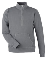 J America Unisex Pigment Dyed Fleece Quarter-Zip J America