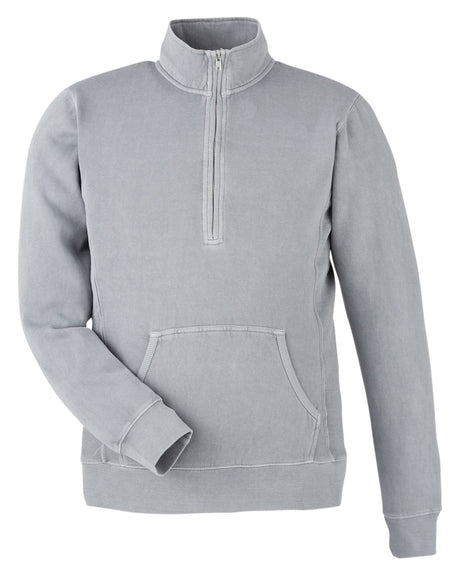 J America Unisex Pigment Dyed Fleece Quarter-Zip J America