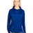 J America Ladies' Odyssey Striped Poly Fleece Lapover Hood J America