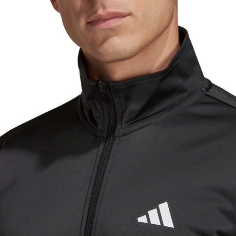 adidas Men's 3-Stripes Knit Tennis Jacket Tennis & Racquet Apparel All