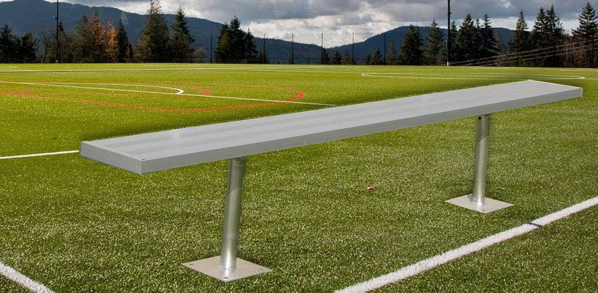 Gared Spectator Surface Mount Bench without Back Sports Field Equipment All