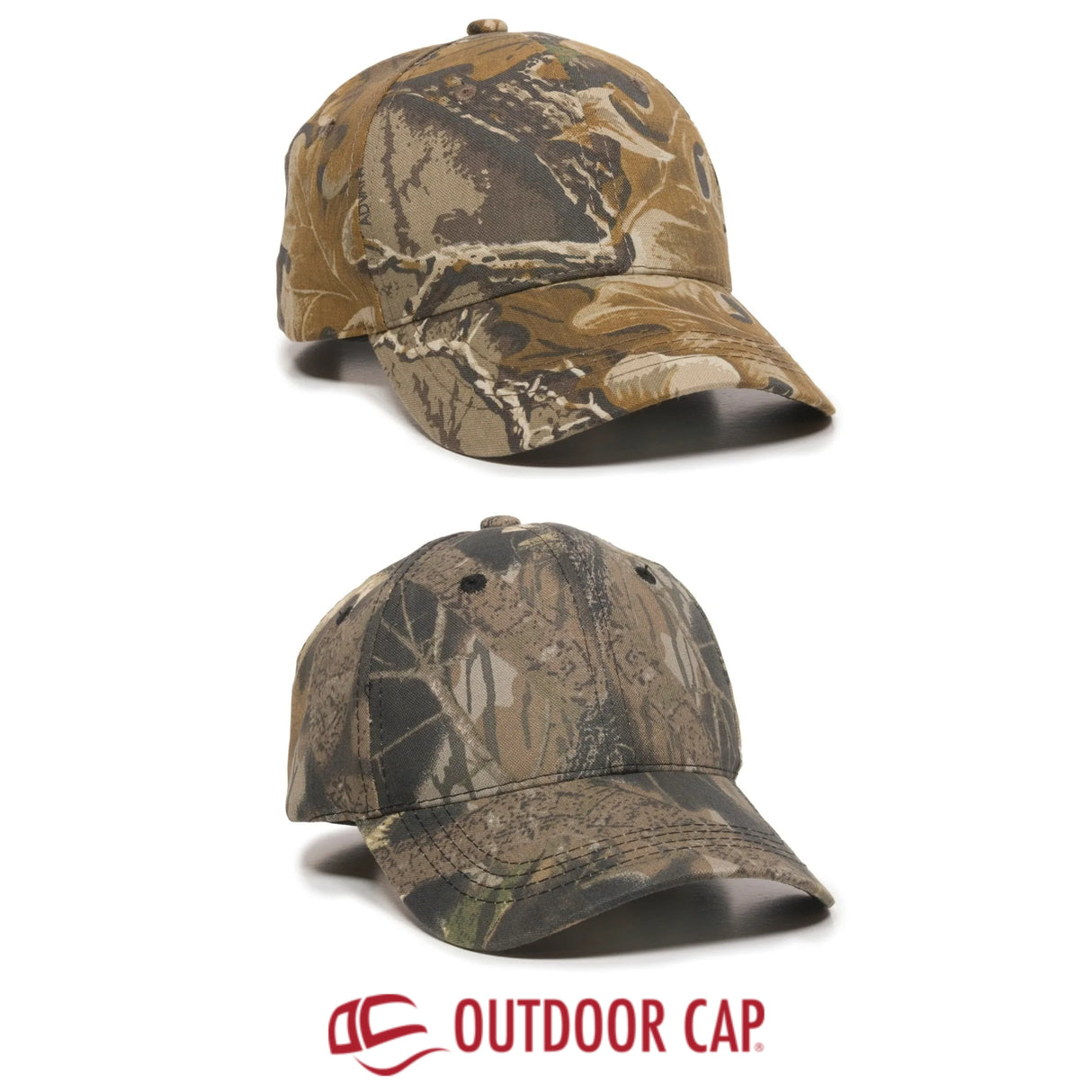 Outdoor Cap 401PC Camo Structured Solid Back Hat