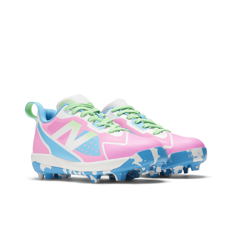 New Balance Youth Girls Romero Duo Rubber Molded Softball Cleat - SJROMMC2 Softball Footwear All