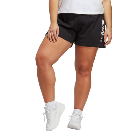 adidas Women's Essentials Linear French Terry Shorts Plus Size Womens Apparel Shorts