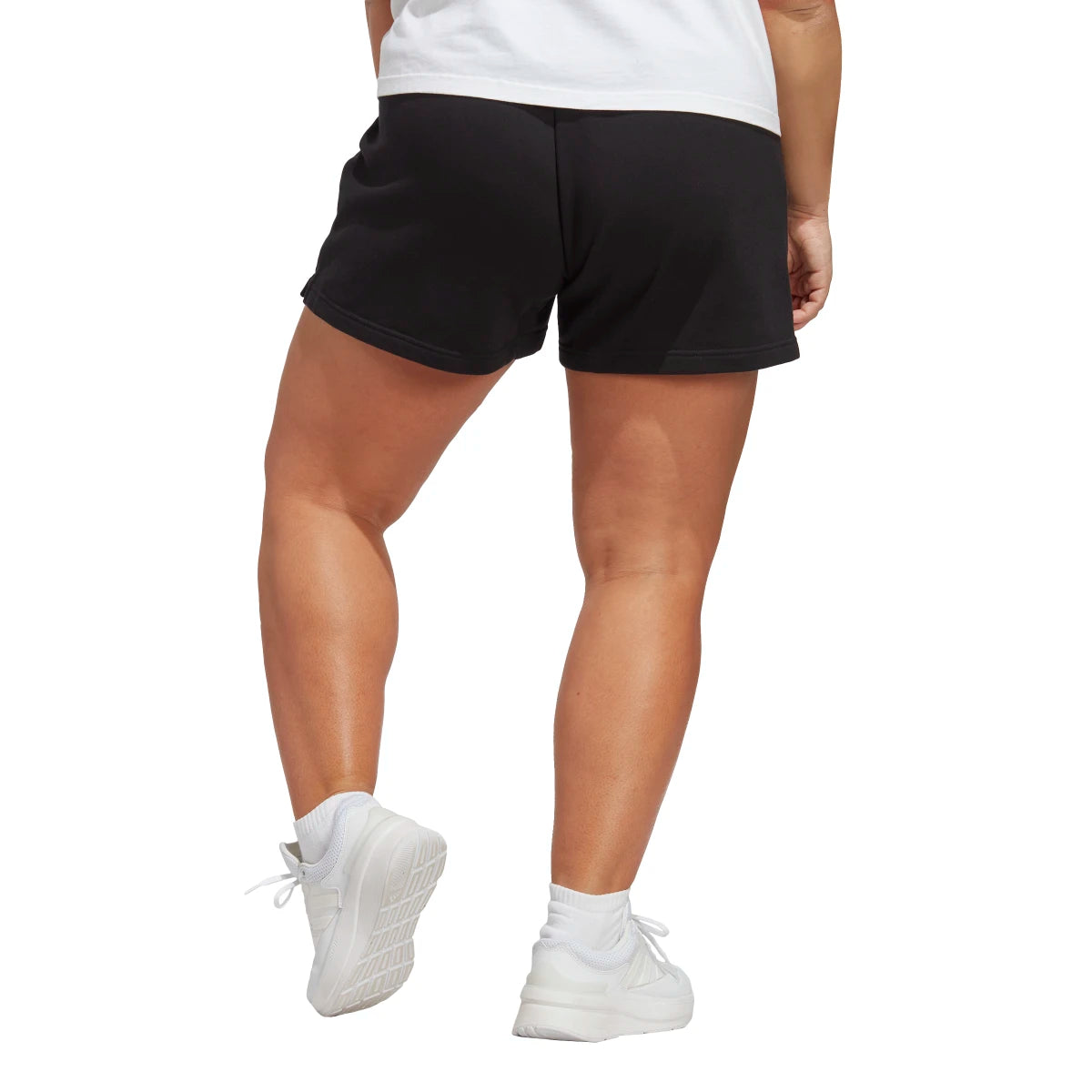 adidas Women's Essentials Linear French Terry Shorts Plus Size Womens Apparel Shorts