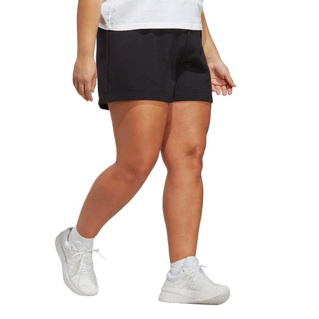 adidas Women's Essentials Linear French Terry Shorts Plus Size Womens Apparel Shorts