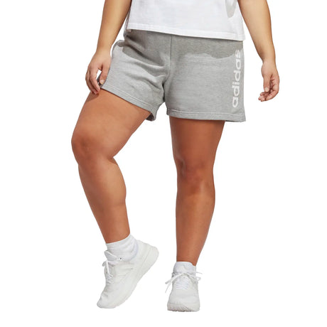 adidas Women's Essentials Linear French Terry Shorts Plus Size Womens Apparel Shorts